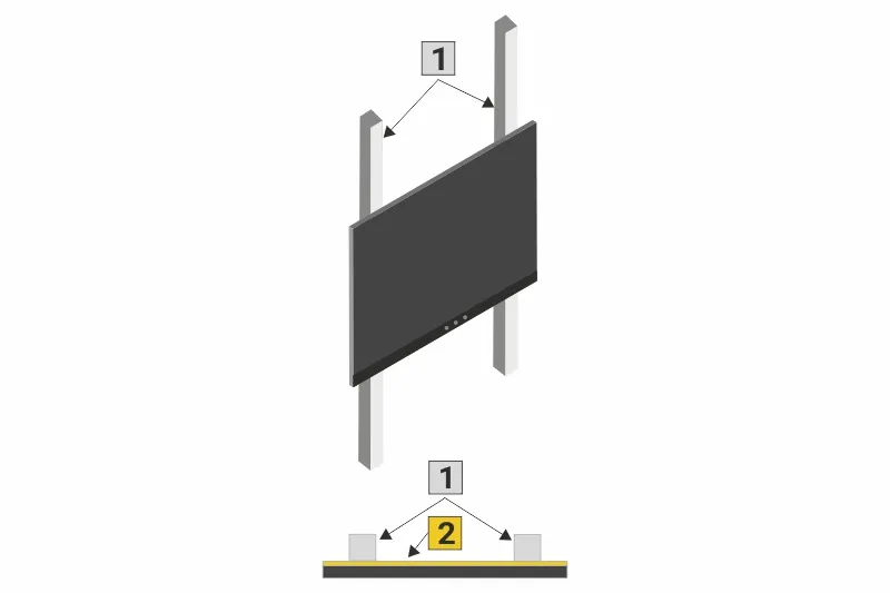 Interaktivní sestava LCD panel na PYLONU AL