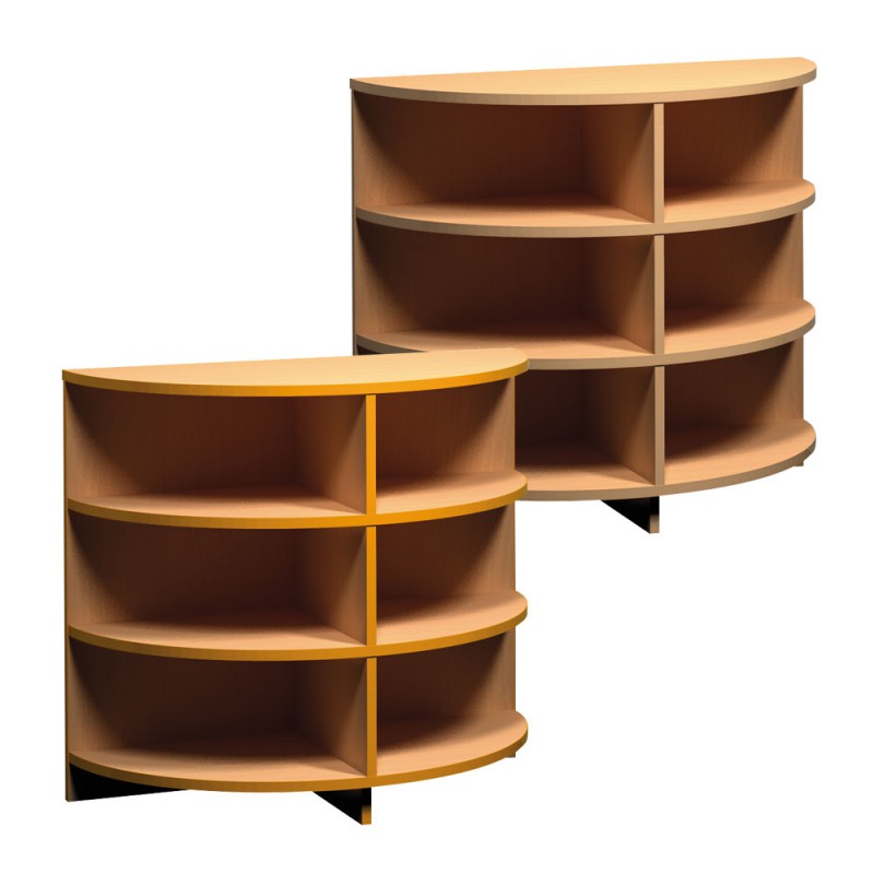 Skříňka půlkulatá na boxy - 90 x 76 x 45cm
