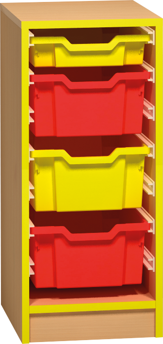 Skříňka na plastové boxy - 36 x 76 x 45cm
