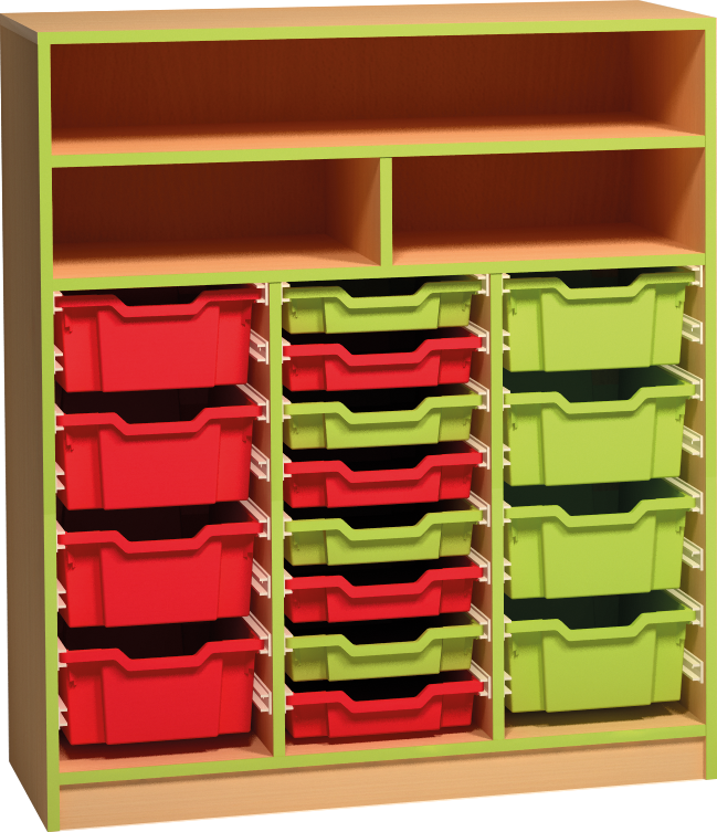 Skříňka na plastové boxy - 105 x 121 x 45cm